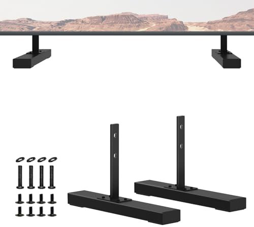 Metal TV Stand for LG TV Legs Only for LG 47LB5900-UV 49UB8200-UH 50LB6300 50LF6090-UB 50LH5730-UA 55LB5900-UV 55LF6000-UB 55LY340C-UA 55UB8200-UH TV Stand Base for LG TV Legs Replacement with Screws
