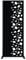 Casanoov Panneau décoratif SUNNY noir H.160cm motifs côté droit