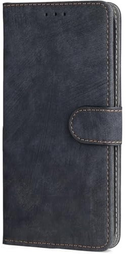 BEEJTUNY Leder Handyhülle für Umidigi Note 100 5G/Note 100A, Hülle Geldbörse mit RFID Schutz, Magnetische Passform Schutzhülle, Integrierte TPU Cover Case.Schwarz