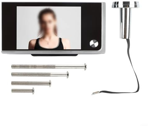 Yuanpgky Visor digital de cámara de mirilla de 3.5 pulgadas, con pantalla LCD, sistema de cámara de seguridad de gran angular HD de 720P, para monitoreo de puerta delantera