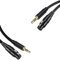 Sunmeit Audio da 3,5 un XLR Femmina un XLR Microfono Amplificatore Altoparlante Audio Jack da 3,5 mm un XLR 2M/6,56 Piedi