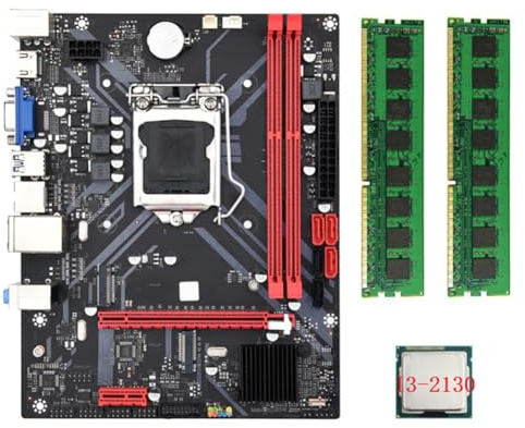 PAGJHRFJG B85M VHL Desktop Motherboard +I3-2130 CPU +2X DDR3 1600MHz 8G RAM LGA 1155 USB 3.0 3.0 Computer Motherboard Easy Install