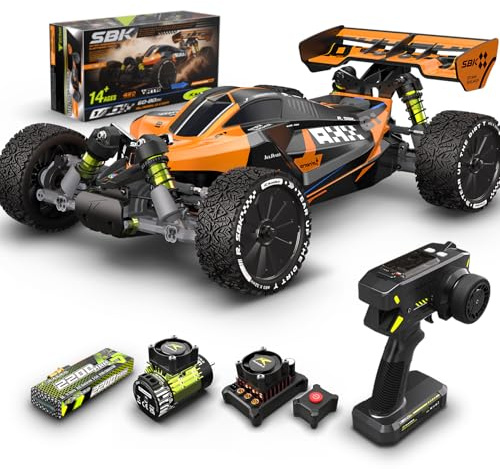 CROBOLL RLAARLO 1:10 Auto RC Brushless für Erwachsene, Maximalgeschwindigkeit 65+ km/h, Buggy 4X4 Offroad, Ferngesteuertes Rennauto RTR mit Öl gefüllten Stoßdämpfern