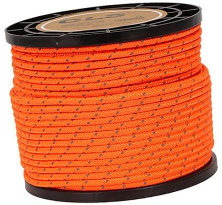 AMSLSIU Corde de haubanage tressée Solide pour Tente de Camping, Indispensable pour Les Aventures et événements en Plein air, séchage du Linge, Guide-Corde pour auvent et randonnées.
