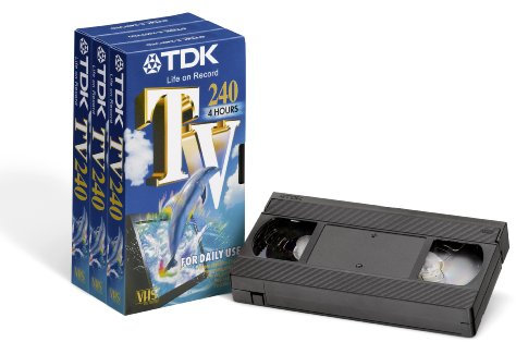 TDK E 240 videocassette vuote, 3 pezzi
