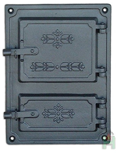 Sellon24® Puerta de horno 275 x 375 cm, hierro fundido