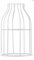 Hoopzi - Cage - Abat Jour en Acier Laqué - 8 Coloris - Pour Suspension Luminaire ou Lampe Créative - Compatible Douille E27 - Blanc