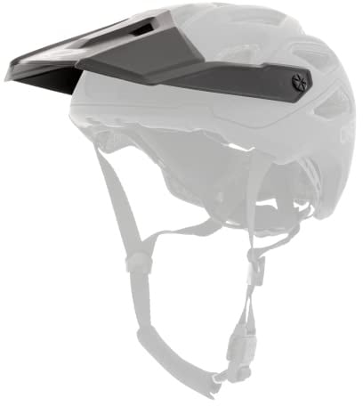 O'NEAL | Ersatzschirm Pike Helmet SOLID | Enduro Trail Downhill | Ersatzvisor | Helmet Pike Solid | Erwachsene | Schwarz Grau
