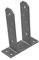 Support de poteau en U galvanisé robuste pour poteaux de 70 mm