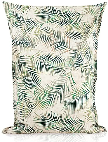 Italpouf Sitzsack XL Riesensitzsack, Sitzkissen, Indoor & Outdoor, Sitzsack Sessel für Kinder, EPS Perlen Füllung, Abnehmbarer Bezug, Waschmaschinenreinigung, Wasserdicht, Botanic