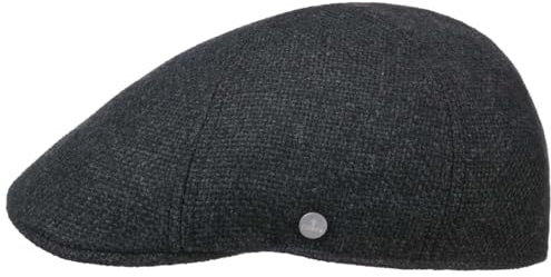 LIERYS Mackenzie Flatcap Schirmmütze Uni einfarbig Made in EU Herren Herbst Winter