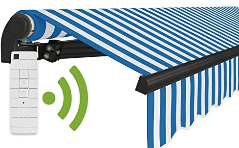 empasa Elektrische Gelenkarmmarkise 'Start Plus' Markise Sonnenmarkise Sonnenschutz, komplett vormontiert, Verschiedene Größen und Farben