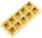 Inserti per Tornio Inserti in Metallo Duro Punte in Metallo Duro CNC Inserti Utensile per Tornio con Taglierina a Lama con Scatola 10 Pezzi