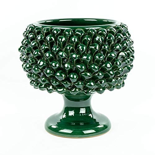 Pigna Caltagirone Cache-pot vert Ø 25 cm