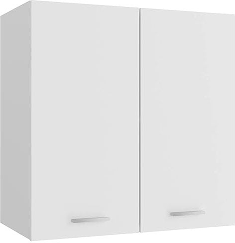 vidaXL Armario de Cocina Muebles Mobiliario Duradero Mesa de Trabajo Almacenamiento Cuencos Platos Ollas Alacena de Contrachapada Blanco 60x31x60 cm