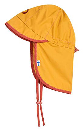 Finkid Rantali Gelb - Wasserabweisender leichter Kinder Baumwoll Sommerhut, Größe L - Farbe Golden Yellow - Chili