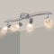 Unikcst 4 Flammig E14 Deckenlampe LED Schwenkbar 230V Deckenstrahler Glasmuster Lampenschirm Deckenleuchte inkl. 4x 4W 3000K 460lm Leuchtmitte Warmweiß