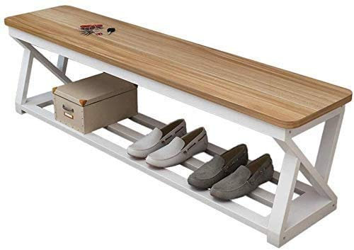 WXJLYZRCXK Massivholzbank Mit Schuhregal, Umkleidebank Aus Stahl Für Schuhe, Bank Für Den Rest Des Einkaufszentrums/Schweres Schuhregal