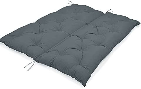 YINGLUO Bankauflage mit Rückenlehne Bankauflage mit Befestigungsbändern 2-3 Sitzer Bankmatte lang Sitzauflage Garten Outdoor Schaukel Stuhlkissen Niederlehner