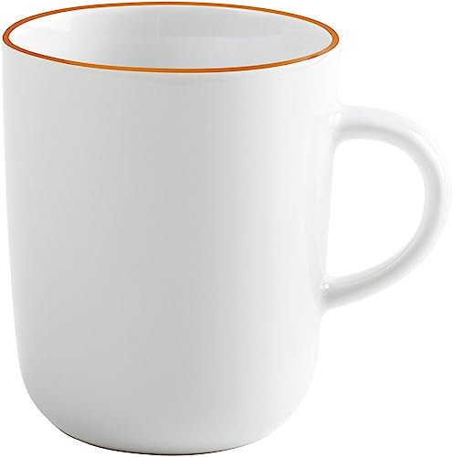 KAHLA 575335A69970C Pronto Line Becher 0,35 l Line sunset orange | Becher mit oranger Linie aus Porzellan