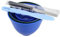 EustomA 4Pcs One Set Silicone Flexible Rubber Plaster Impression Mixed Alginate Bowl Dental Lab Mixing Bowls Blue**G