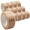 selmundo Papierklebeband | Papierpackband | Papierband | Papier Klebeband | Ökologisch & nachhaltig, 50mm x 50m, braun, Menge:12
