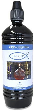 CHRISTUS Cera Liquida 1 LT per Candele - Adatto per Uso Interno e Liturgico | Conforme Normative Europee