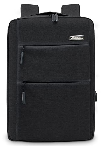 Waytex AA71050 Sac à Dos USB et Ordinateur 15 pouces Unisexe Imperméable avec Port USB pour charger votre mobile Couleur Noir