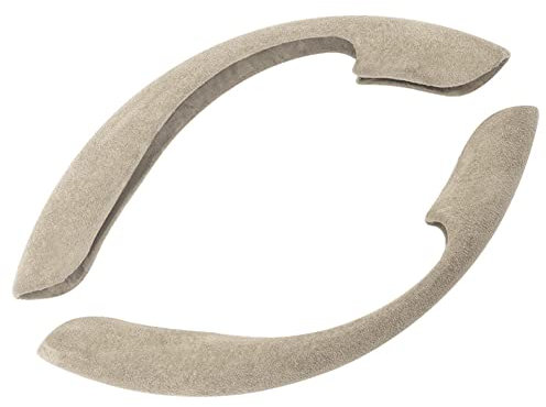 Universal Auto Lenkradbezug, MoreChioce 38CM Wildleder Lenkradabdeckung Lenkradhülle Lenkradschutz Lenkrad Booster Cover Anti Rutsch Lenkrad Abdeckung Lenkradschoner Auto Innenraum Zubehör,Beige