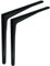 ALPENSTAHL Schwerlastkonsole Aluminium Schwarz matt | Sparta | 2 Stück Schwerlastwinkel für die Wandmontage | Winkelkonsole schwerlast: 190 x 165 x 32 mm | Tragkraft: 180 kg | Regalwinkel Schwarz