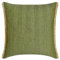 The HomeCentric Dekorativ Grün Kissen Überzüge, 45 x 45 cm Jute Kissen Strukturiert, Jute, Chevron, Spitze, Kissenhülle mit, Geometrisch Kissen, Modern Kissen Überzüge - Evergreen Jute