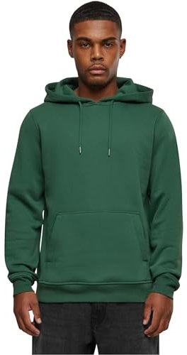 Build Your Brand Men BY011-Heavy Hoody Heavy Hoody, DarkGreen, L
