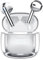 Cuffie Bluetooth, Auricolari Bluetooth 5.3 con Driver 14.2mm Stereo, Mini Cuffie Wireless In Ear con 4 ENC Mics Cancellazione Rumore, 40 Ore di Riproduzione, Cuffiette IP7 Impermeabili, Argento
