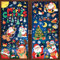 Wothfav Pegatinas Navidad para Ventanas y Cristal, 386 Piezas Reutilizables Vinilos, 9 Hojas Decorativas, Electrostáticas PVC Adornos para Casa y Hogar
