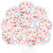 Bunt Konfetti Luftballons Geburtstag,10 Stk Bunte Luftballons Konfetti,Latex Helium Ballon mit Konfettis Bunt,Konfettie Ballons Bunte für Geburtstag,Hochzeit,Babyparty,Silvester Party Dekoration