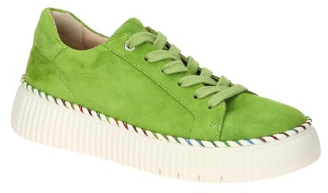 Gabor Damen Low-Top Sneaker, Frauen Halbschuhe,Freizeit,sportlich,straßenschuhe,Strassenschuhe,Sportschuhe,Granny Green(Multi,42 EU / 8 UK