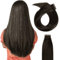 Beyond Your Thought Clip in Extensions Echthaar, 100% Remy Echthaar für haarverlängerung echthaar glatt Haarteile für Komplette Kopf, #2B, 55cm, 220g/10 Stück