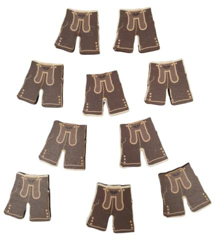 bayrische Streudeko Lederhose Braun 25 Stück by Woidladinger