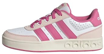 adidas Unisex Kids BREAKBASE Shoes Junior, FTWR White/Pink Fusion/Wonder Quartz, 5.5 UK