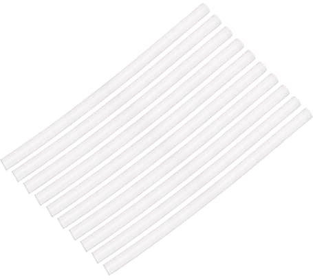 Anneome 50pcs Diy Glue Stick Kit Hot Melt Glue Sticks White Adhesive for Wood Metal Glass Paper