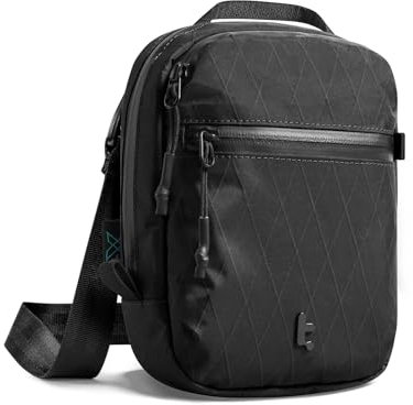 tomtoc X-Pac Umhängetasche für Damen & Herren – RFID-Schutz, Diebstahlsichere Sling Crossbody Bag, Sicherheits-Reißverschluss, Für Reise & Alltag, Mehrere Fächer für 4-6 Pässe, Smartphone, Pocket 3