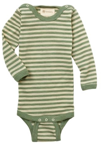 Engel Natur | Merino Body Ringel | 100% Wolle (kbT) | Drucknöpfe | Baby Newborn Kleinkind