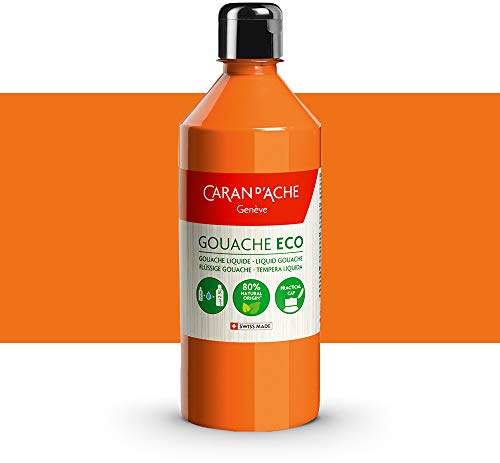 Caran d'Ache : Eco Gouache : 500ml : Fluorescent Orange