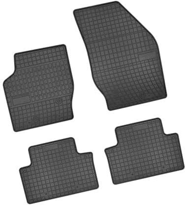 Bär-AfC VO05026n Gummimatten Auto Fußmatten Schwarz, Erhöhter Rand, Set 4-teilig, Passgenau für Volvo XC90 Typ C Baujahr 2002 bis 2014