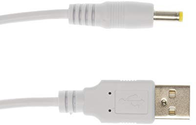 Kingfisher Technology - 2m White USB Charger Charging Power Cable Lead Adaptor (22AWG) Compatible with Sony SRS-XB30 Bluetooth Speaker