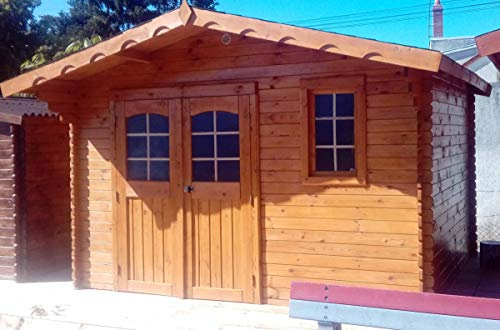 Casetta in legno massiccio da 28 mm, 9,26 m²