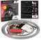 RIMPRO-TEC Felgenschutz selbstklebend & Styling Felgenkantenschutzring Felgenringe Felgenstyling Felgenschutzringz 13'' bis 22'' Zoll Außen Silber | Inneres Silber.