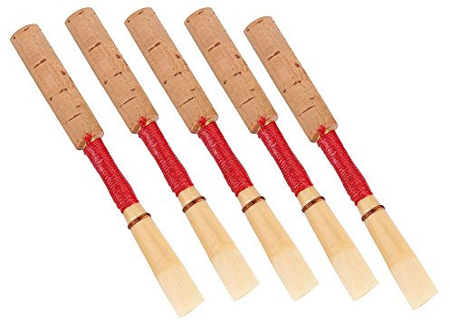 Focket Oboe-Reed, 5 Stück Bambus, Mittel, C, Natürlich, Langlebig, Fest, Oboe Zubehör