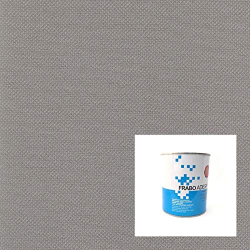 TramaTessile | Tissu pour plafond de voiture compatible avec Audi/VW (3,50x1,50m + 1 colle, gris clair)