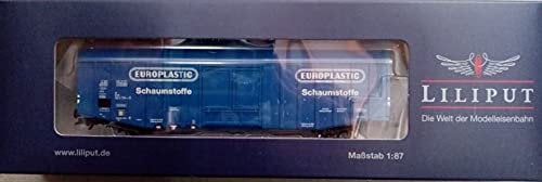 Liliput L235806 H0 Großraum-Gueterwagen Hbks EUROPLASTIC der DB Europlastic